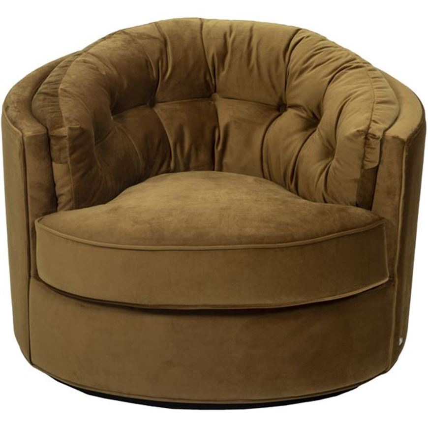 NIGHT armchair microfibre natural By THE One